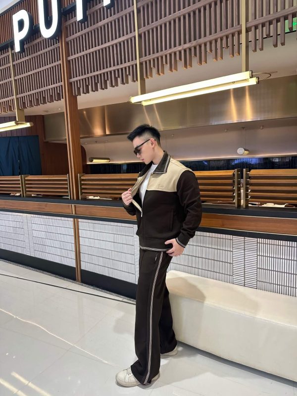 Miu Miu velvet-trim Bomber Jacket- Black