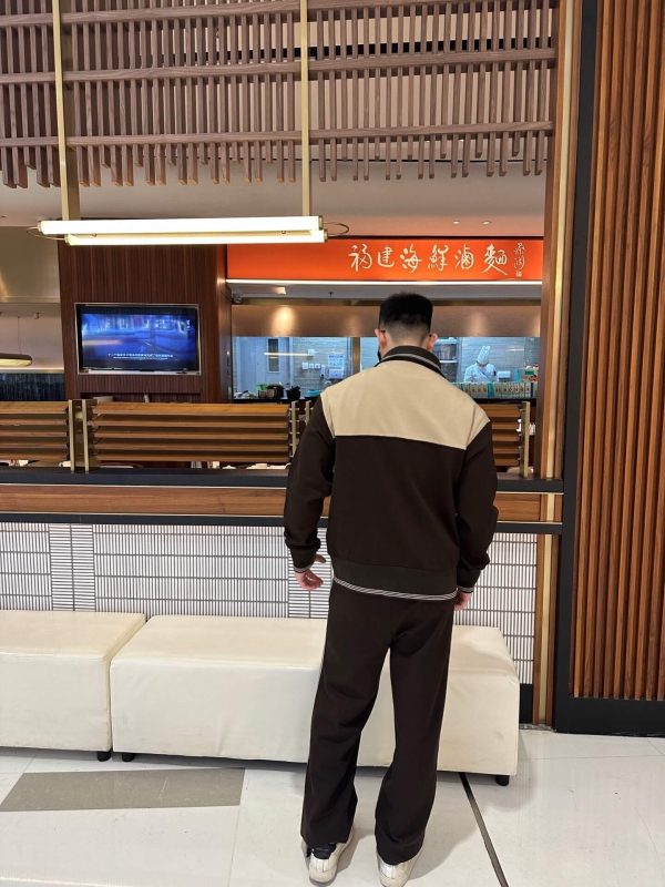 Miu Miu velvet-trim Bomber Jacket- Black