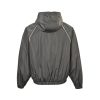 Miu Miu zip-up Hooded Trench Bomber Jacket- Gray