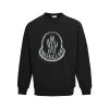 Moncler Blurred Logo Crew Neck Sweatshirt- Black