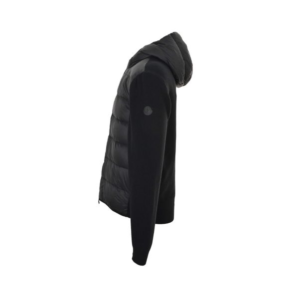 Moncler Hybrid Hooded Jacket- Black