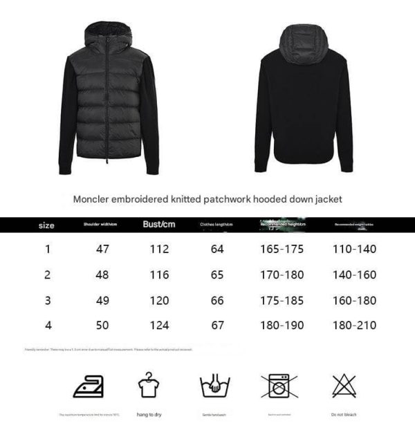 Moncler Hybrid Hooded Jacket- Black