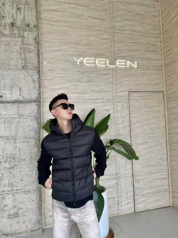 Moncler Hybrid Hooded Jacket- Black