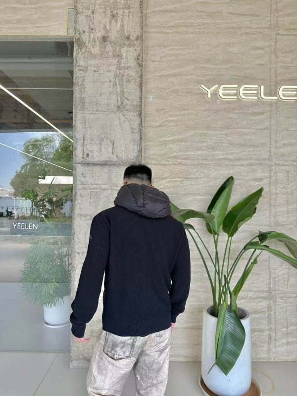 Moncler Hybrid Hooded Jacket- Black