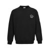 Moncler Logo Patch Crewneck Sweatshirt- Black