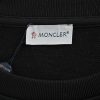 Moncler Logo Patch Crewneck Sweatshirt- Black