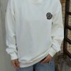 Moncler Logo Patch Crewneck Sweatshirt- Off-White (2) Moncler Logo Patch Crewneck Sweatshirt- Off-White