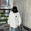 Moncler Logo Patch Crewneck Sweatshirt- Off-White (5) Moncler Logo Patch Crewneck Sweatshirt- Off-White