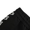 Moncler Logo Trim Drawstring Track Pants- Black