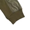 Moncler Panelled Cotton Sweatshirt- Olive Green