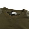 Moncler Panelled Cotton Sweatshirt- Olive Green
