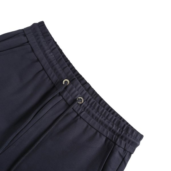 Moncler Side Logo Patch Jogging Trousers- Navy Blue