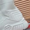 _Philipp Plein Supersonic White knit sock sneakers. (2) Philipp Plein Supersonic White knit sock sneakers.