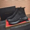 Philipp Plein Supersonic black knit sock sneakers.