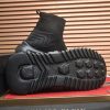 Philipp Plein Supersonic black knit sock sneakers.