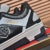 Philipp Plein crystal-embellished low-top leather sneakers