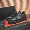 Philipp Plein crystal-embellished low-top leather sneakers