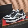 Philipp Plein crystal-embellished low-top leather sneakers