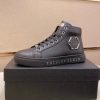 Philipp Plein high-top leather sneakers