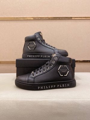 Philipp Plein high-top leather sneakers