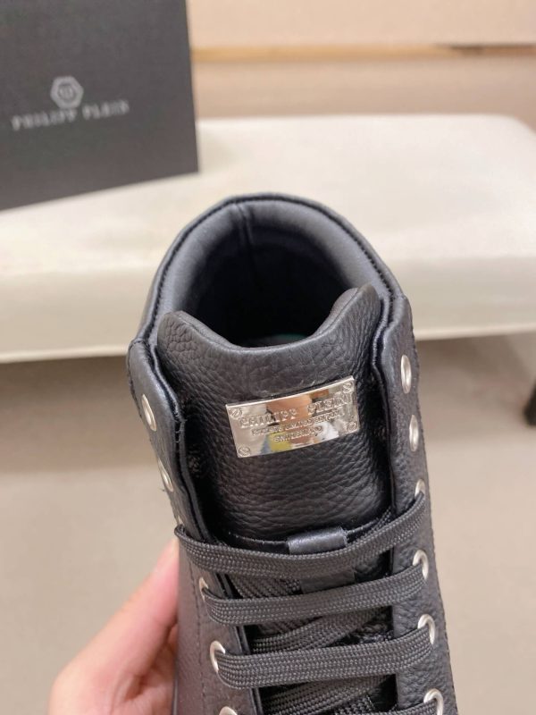 Philipp Plein high-top leather sneakers