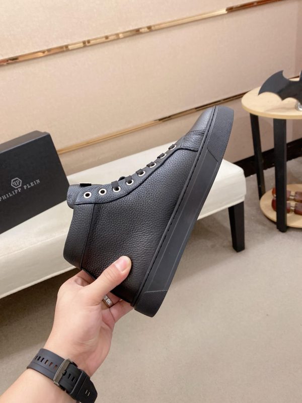 Philipp Plein high-top leather sneakers