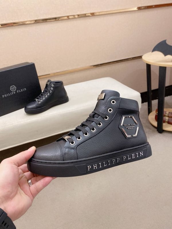 Philipp Plein high-top leather sneakers