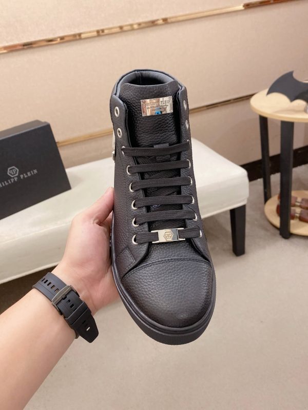 Philipp Plein high-top leather sneakers