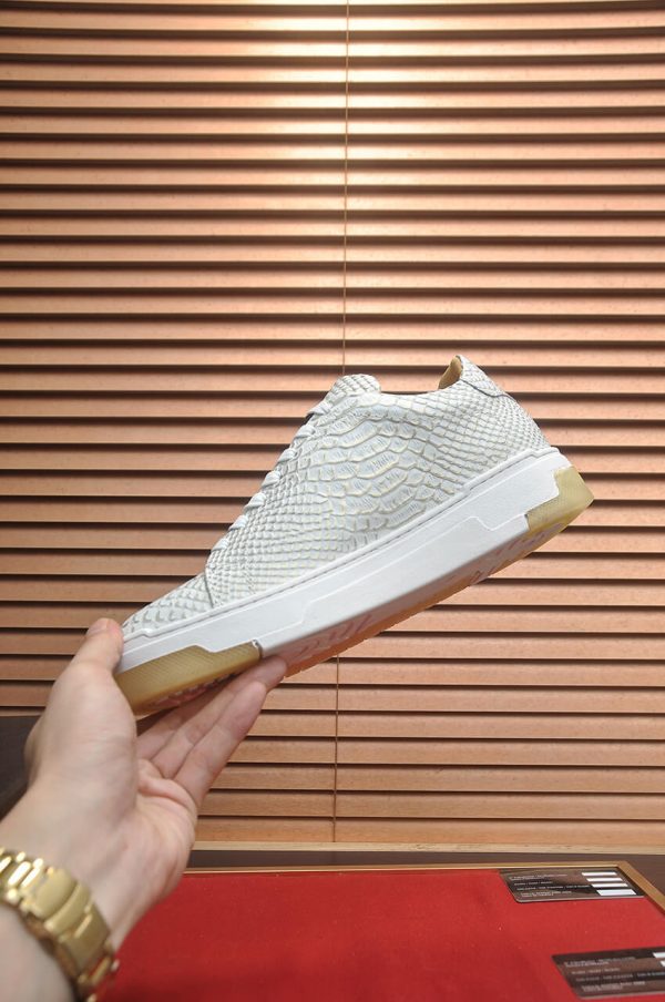 Philipp Plein LoTop Sneaker Real Python Leather White/Gum