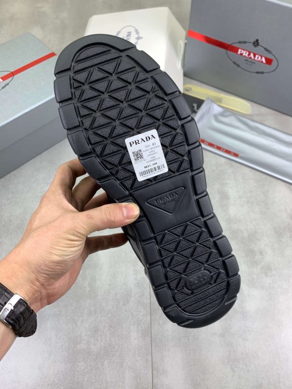 Prada Black Padded Nappa Leather Sneakers (1) Prada Black Padded Nappa Leather Sneakers