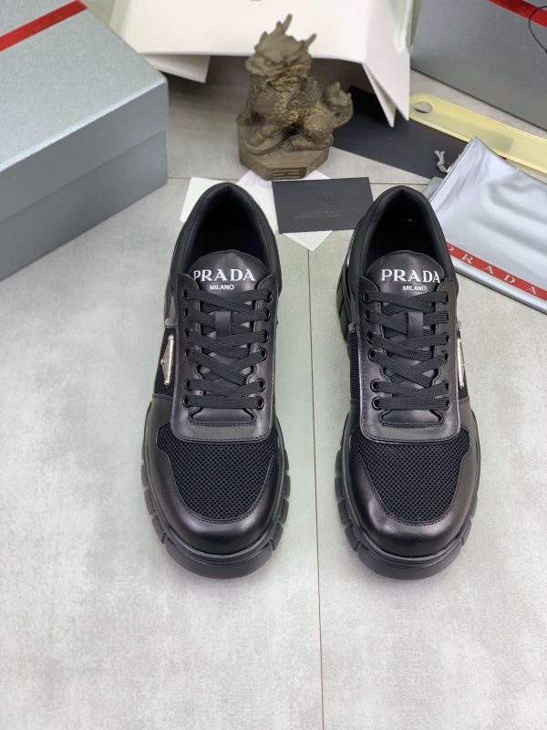 Prada Black Padded Nappa Leather Sneakers (3) Prada Black Padded Nappa Leather Sneakers