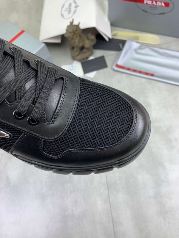 Prada Black Padded Nappa Leather Sneakers (6) Prada Black Padded Nappa Leather Sneakers