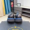 Prada Men's black leather loafers