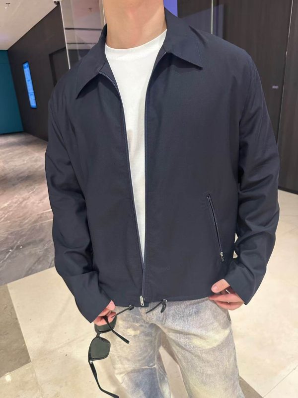 Prada Mohair and Silk Blouson Jacket- Black (1) Prada Mohair and Silk Blouson Jacket- Black