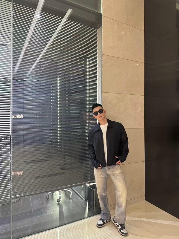 Prada Mohair and Silk Blouson Jacket- Black (4) Prada Mohair and Silk Blouson Jacket- Black