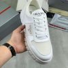Prada Padded Nappa Leather Sneakers white. (1) Prada Padded Nappa Leather Sneakers white.