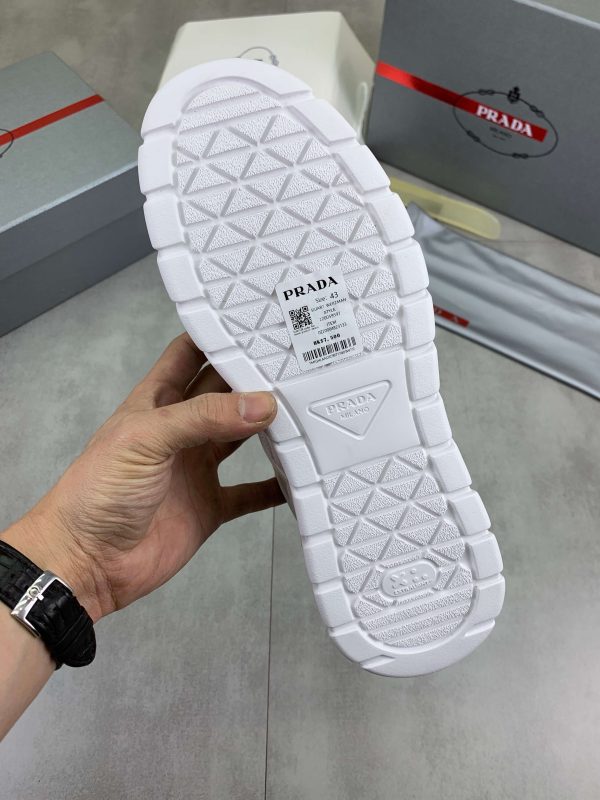 Prada Padded Nappa Leather Sneakers white. (2) Prada Padded Nappa Leather Sneakers white.