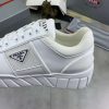 Prada Padded Nappa Leather Sneakers white. (4) Prada Padded Nappa Leather Sneakers white.