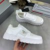Prada Padded Nappa Leather Sneakers white. (5) Prada Padded Nappa Leather Sneakers white.