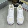 Prada Padded Nappa Leather Sneakers white. (9) Prada Padded Nappa Leather Sneakers white.