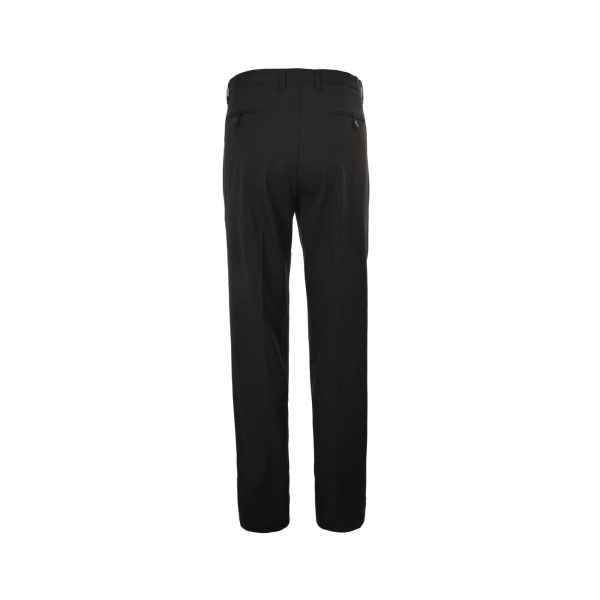 Prada Triangle Logo Zipper Casual Suit Trousers- Black (8) Prada Triangle Logo Zipper Casual Suit Trousers- Black