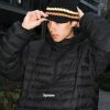 Supreme Micro Down Half Zip Hooded Down Jacket- Black (2) Supreme Micro Down Half Zip Hooded Down Jacket- Black