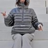 Supreme Micro Down Half Zip Hooded Down Jacket- Grey (1) Supreme Micro Down Half Zip Hooded Down Jacket- Grey