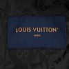 The Louis Vuitton Leather Patch Fleece Blouson Jacket – Black
