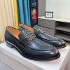 Versace Black leather loafer