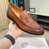 Versace Brown leather loafer