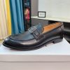 Versace Black leather loafer