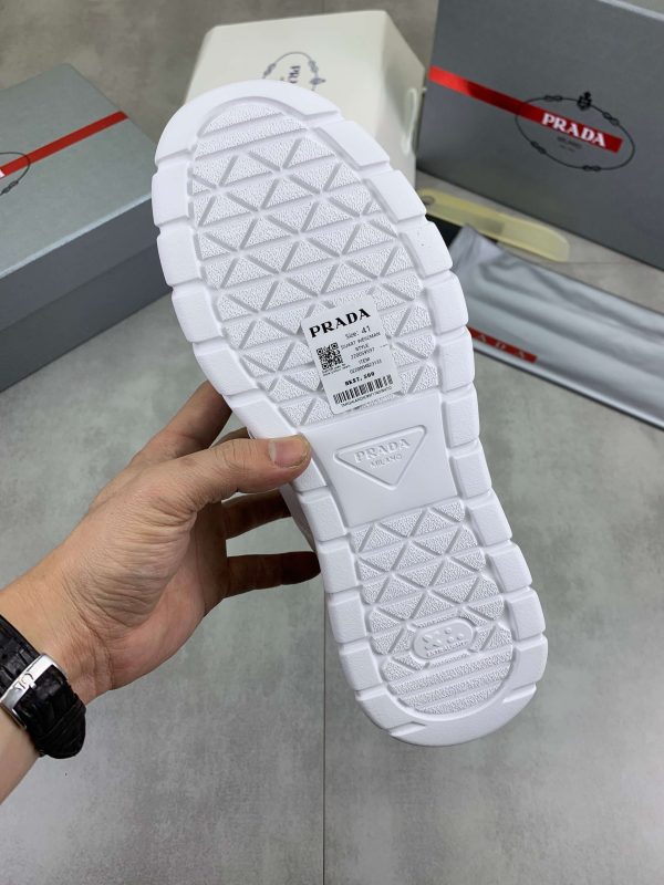 White Prada Padded Nappa Leather low-top sneakers (1) White Prada Padded Nappa Leather low-top sneakers