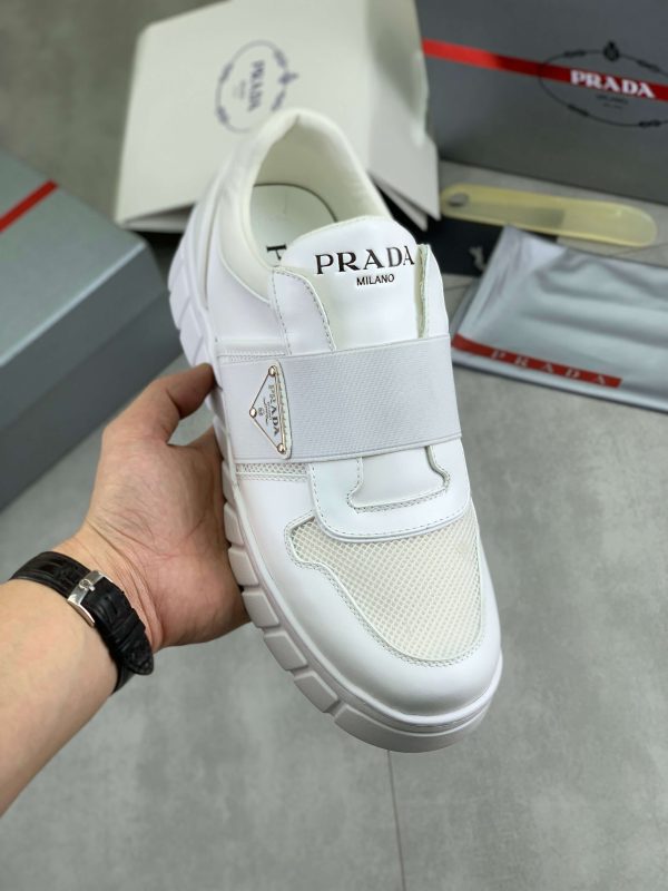 White Prada Padded Nappa Leather low-top sneakers (2) White Prada Padded Nappa Leather low-top sneakers