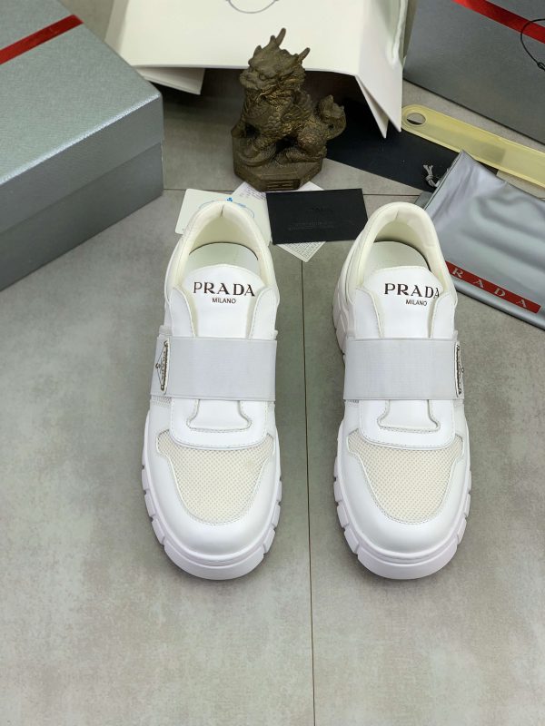White Prada Padded Nappa Leather low-top sneakers (3) White Prada Padded Nappa Leather low-top sneakers